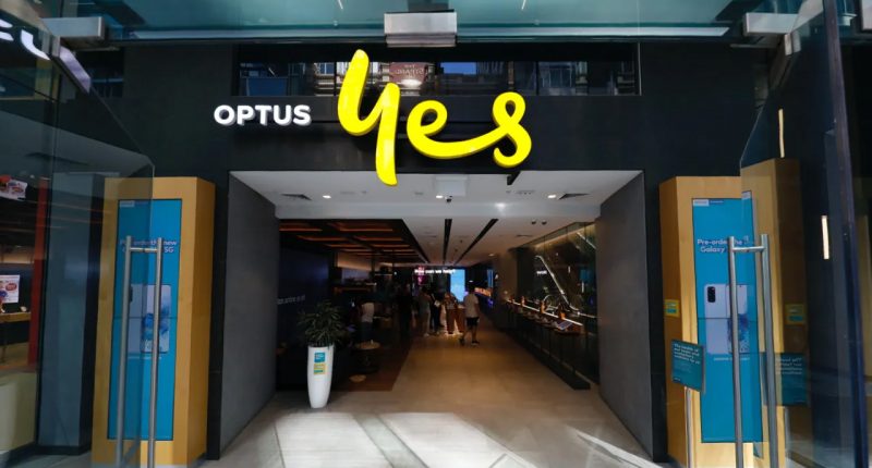 An Optus storefront.