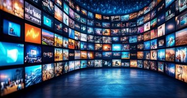 Multiple TV screens