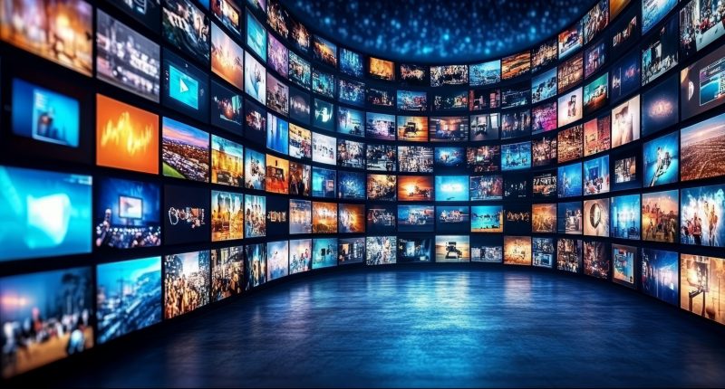 Multiple TV screens