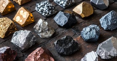 Minerals in a row