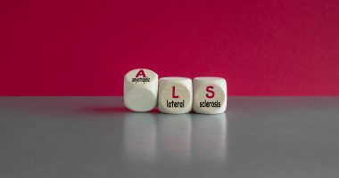 Dices forming the acronym ALS