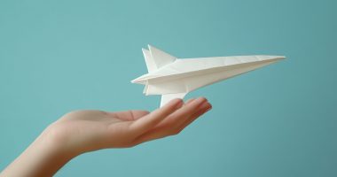 Paper plane concept
