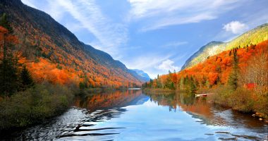 Autumn landscape in Quebec