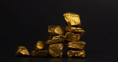 Pile of gold nuggets