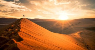 Sunrise in Namibia