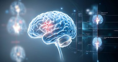3D illustration of the human brain