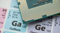 Periodic table with gallium and germanium