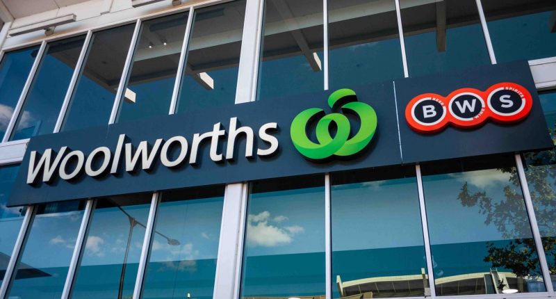 Woolworths frontage in some city