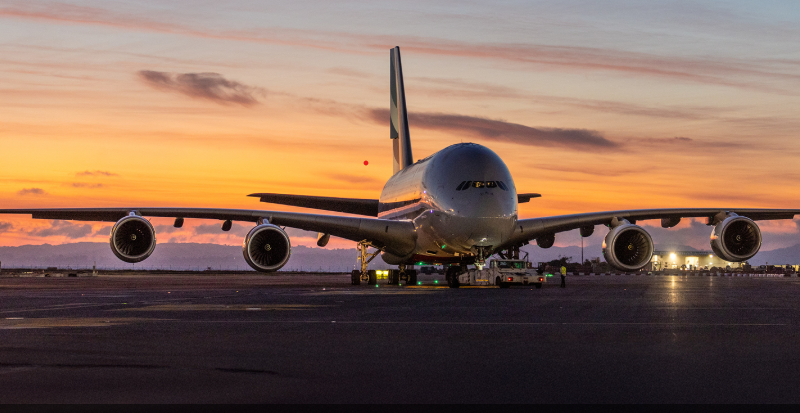 Plane at Auckland Airport